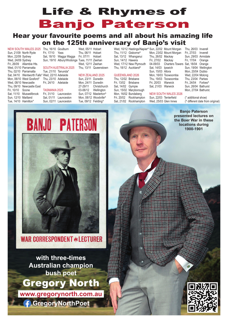 Boer War lecture tour re-enactment